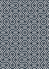 Colour Hehagon Tile Connection art background design illustration