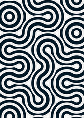 Colour Hehagon Tile Connection art background design illustration