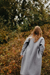 girl in autumn forest