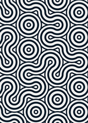 Colour Hehagon Tile Connection art background design illustration