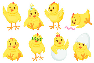 Cute cartoon chicken baby set