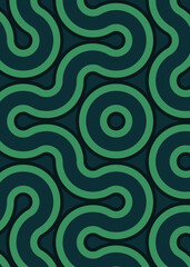 Colour Hehagon Tile Connection art background design illustration