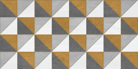 Square shape pattern digital wall tile design, Brown-grey colored luxurious design and artwork, Matt Abstract Pattern Texture, Colorful mosaic illustration with geometric pattern.