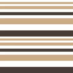 Wall murals Horizontal stripes Brown Taupe Stripe seamless pattern background in horizontal style - Brown Taupe Horizontal striped seamless pattern background suitable for fashion textiles, graphics