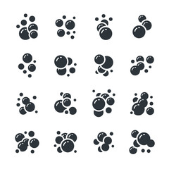 Fototapeta premium Bubble icon set/Flat icon set design, Out line vector icon set for design.