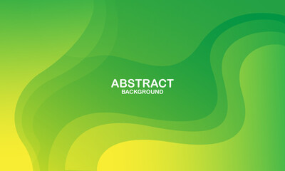 Liquid color background design. Green elements with fluid gradient. Dynamic shapes composition. Vector illustration
