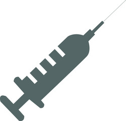 syringe on a white background