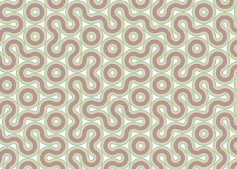 Colour Hehagon Tile Connection art background design illustration