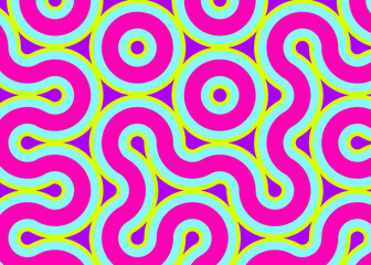 Colour Hehagon Tile Connection art background design illustration