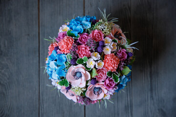 ceramic bouquet of flowers