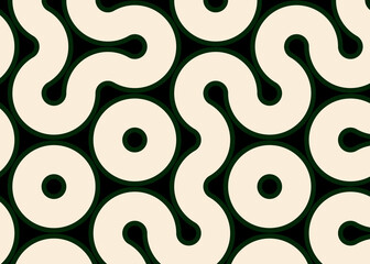 Colour Hehagon Tile Connection art background design illustration