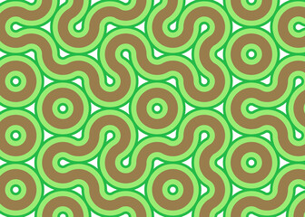 Colour Hehagon Tile Connection art background design illustration