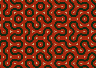 Colour Hehagon Tile Connection art background design illustration