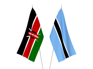 Kenya and Botswana flags
