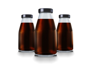 Small Bottle 3D Rendering. Mockup Design