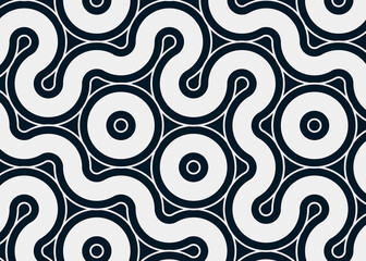 Colour Hehagon Tile Connection art background design illustration
