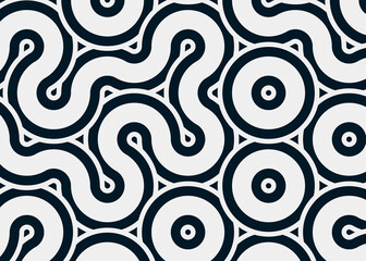 Fototapeta premium Colour Hehagon Tile Connection art background design illustration