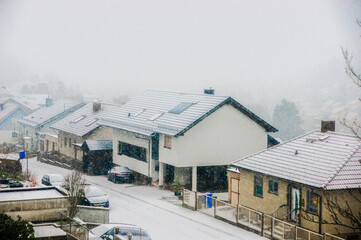 winter in a german village