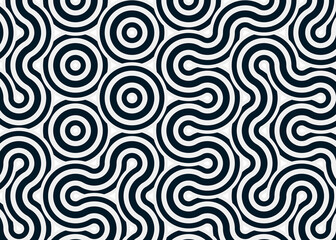 Colour Hehagon Tile Connection art background design illustration