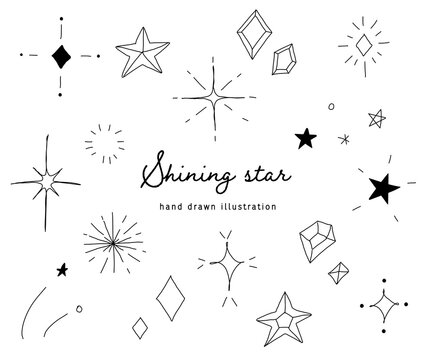 おしゃれでかわいい手書きの星のイラスト キラキラ 素材 Stock Illustration Adobe Stock おしゃれでかわいい手書きの星のイラスト キラキラ 素材 Stock Illustration Adobe Stock