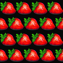 strawberries on background