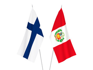 Peru and Finland flags