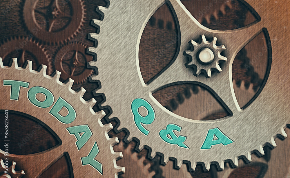 Poster handwriting text q and a. conceptual photo a period of time or an occasion when someone answers ques