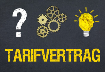 Obraz premium Tarifvertrag 