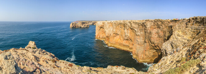 Panorama of atlantic coast at Portugal