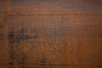 Grunge rusted metal texture, rust, and oxidized metal background. Old metal iron panel