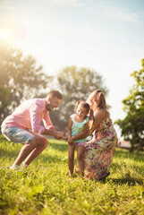 Fototapeta premium Family day.