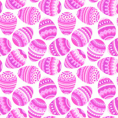 Easter egg seamless pattern.