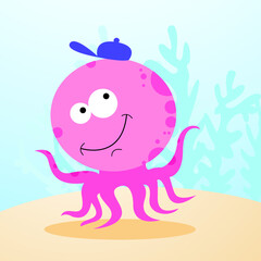Smiling octopus