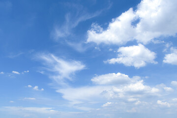 Naklejka na ściany i meble Bright sky with cloud background element.