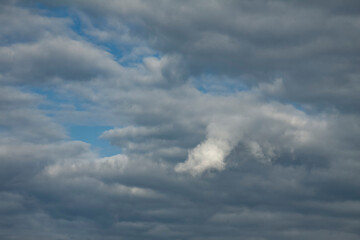 Naklejka na ściany i meble Beautiful clouds with sky background. Nature weather, cloud sky.