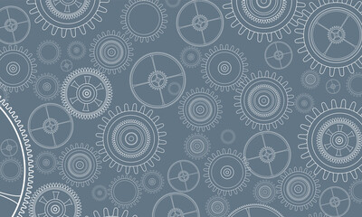 Background with technology gears and cogwheels,