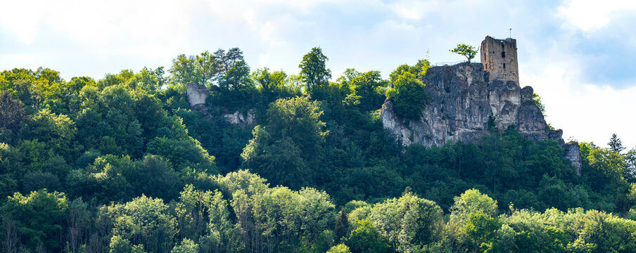 Burgruine Neideck in der Fr&auml;nkischen Schweiz, Panorama