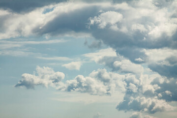 Beautiful clouds with sky background. Nature weather, cloud sky.