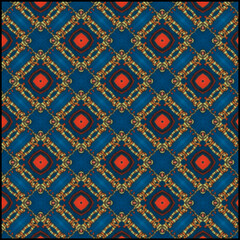 seamless pattern with red tiles