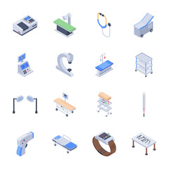 
Set Of Medical Equipment Icons
