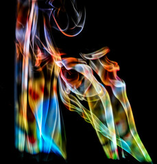 Naklejka premium abstract smoke background