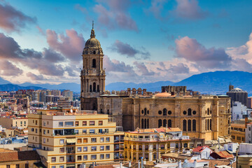Fototapeta premium Massive Old Church in Malaga
