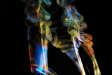 abstract colorful smoke