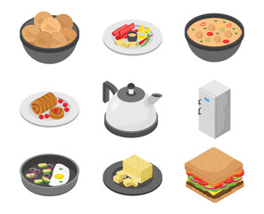 
Set Of Cooking Flat Icons
