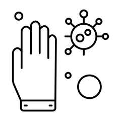 Obraz premium STOPPER LE CORONAVIRUS icon vector