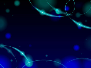 Blue technology abstract background of curve line, blue glowing halo ring and blue glow circle. Vector design for prints, flyers, banners, invitations card, special offer and more.