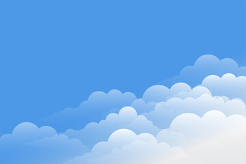 gorgeous clouds background with blue sky design