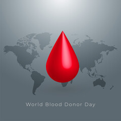 Obraz premium world blood donor day concept background design