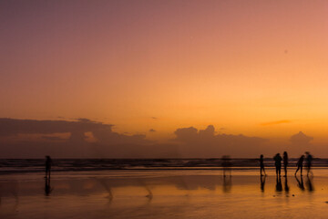 Sunset on the Goa beach