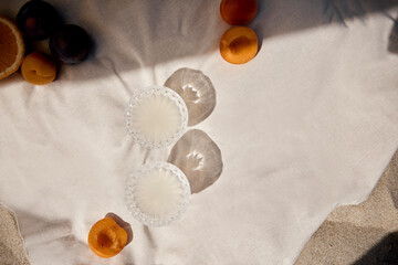 Two glass on the beach © 4Media Creations